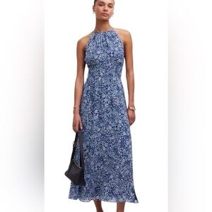 Madewell Blue Floral Maxi Dress